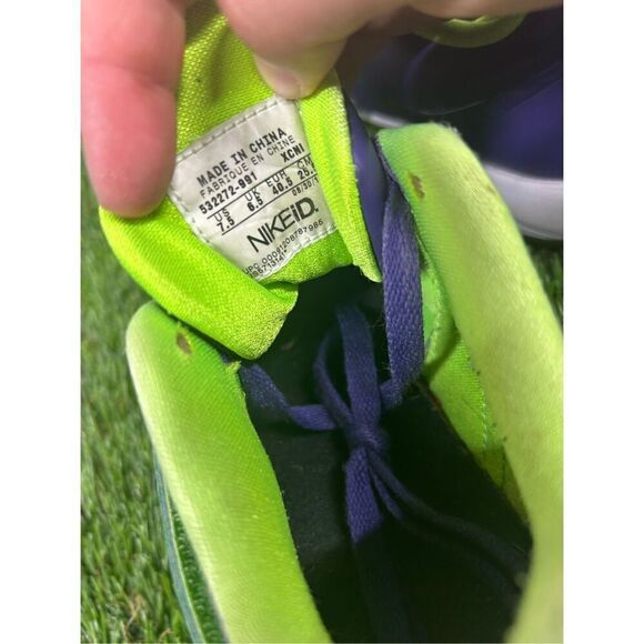 Nike id KD 4 Nerf Purple / Neon Green Sneakers Kevin Durant 532272-991 Size 7.5 - Picture 6 of 6